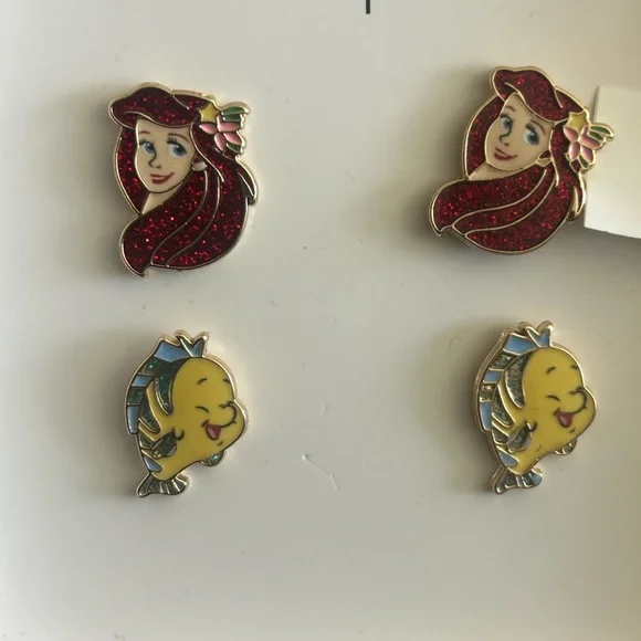 BaubleBar Disney Ariel and Flounder Earrings Set - Picture 2 of 4